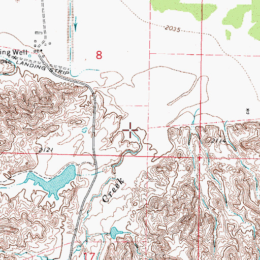 Topographic Map of Lost Creek, MT