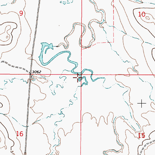 Topographic Map of Lost Soldier Creek, MT