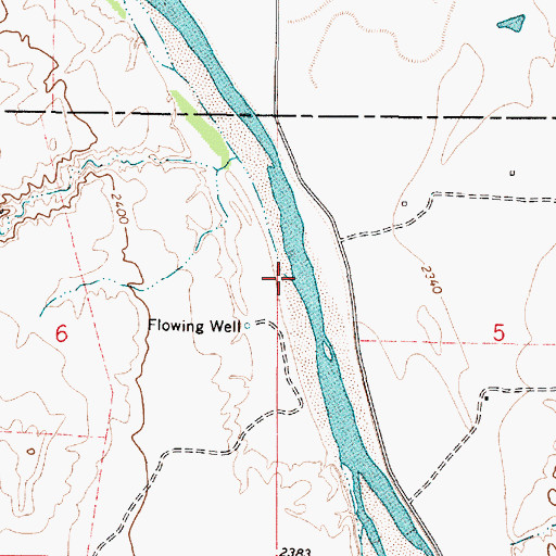 Topographic Map of Louie Creek, MT