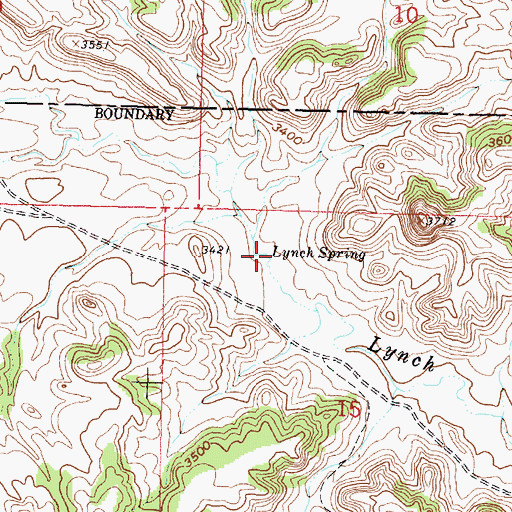 Topographic Map of Lynch Spring, MT