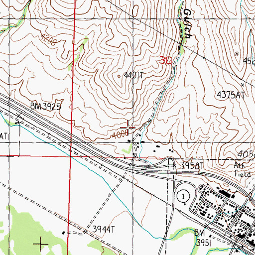 Topographic Map of Lyon Gulch, MT