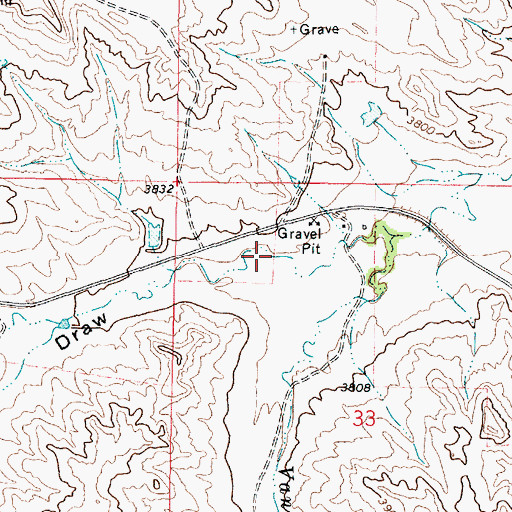 Topographic Map of Mac Alister Draw, MT