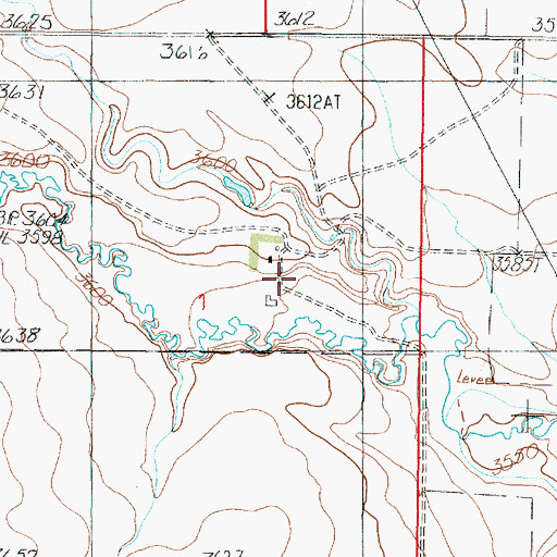 Topographic Map of MacLain Ranch, MT