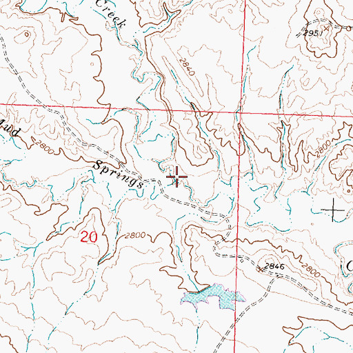 Topographic Map of Maginnis Creek, MT