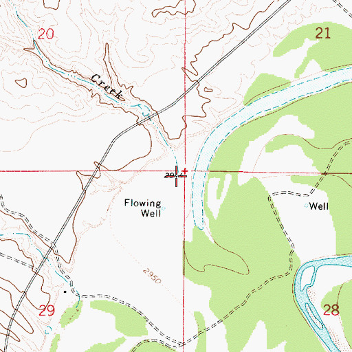 Topographic Map of Magpie Creek, MT