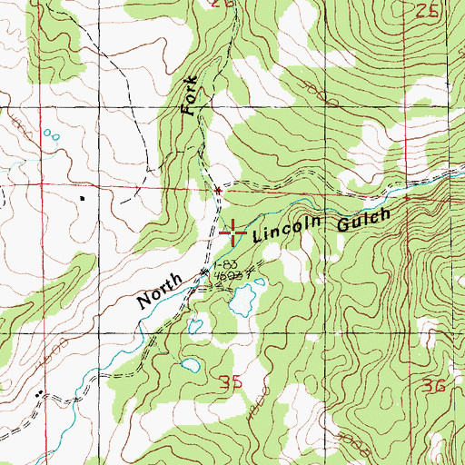 Topographic Map of Maiden Fur Farm, MT
