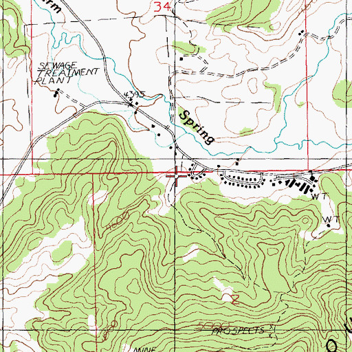 Topographic Map of Maiden School, MT