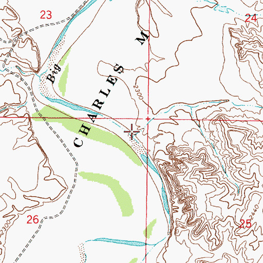 Topographic Map of Malone Coulee, MT