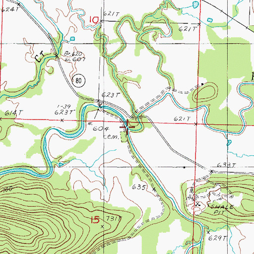 Topographic Map of Jones Creek, AR