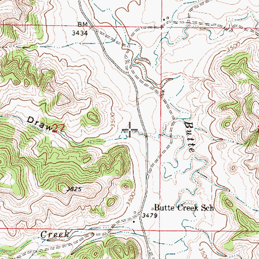 Topographic Map of Marvin Draw, MT