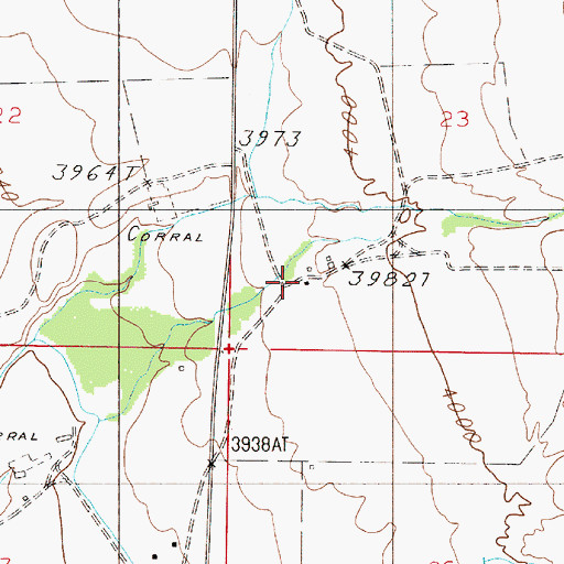 Topographic Map of Mary Smith Ranch, MT