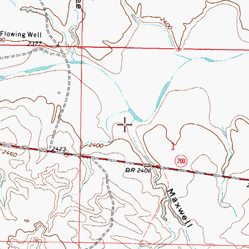 Topographic Map of Maxwell Coulee, MT