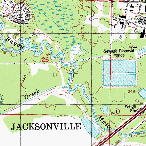 Topographic Map of Kellogg Creek, AR
