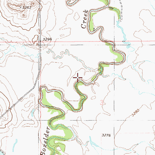 Topographic Map of McCarty Creek, MT