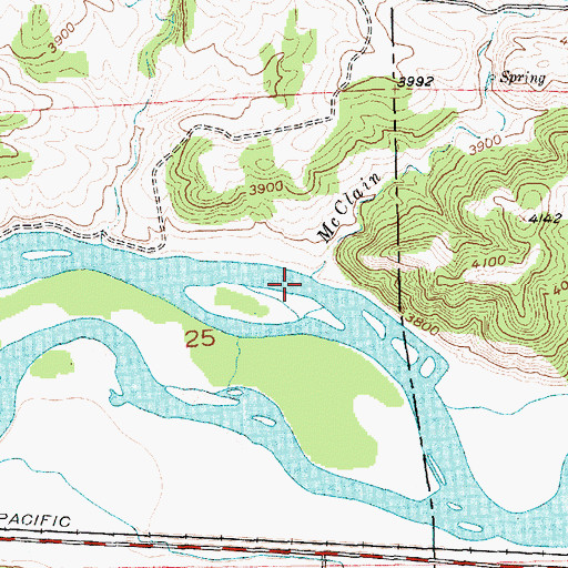 Topographic Map of McClain Coulee, MT