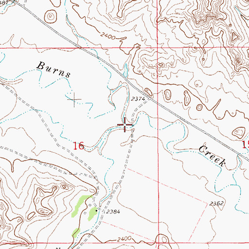 Topographic Map of McCone Creek, MT