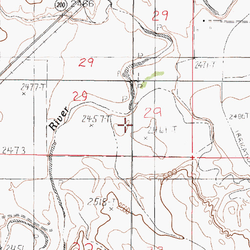 Topographic Map of McCune Creek, MT