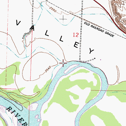 Topographic Map of McGraw Coulee, MT