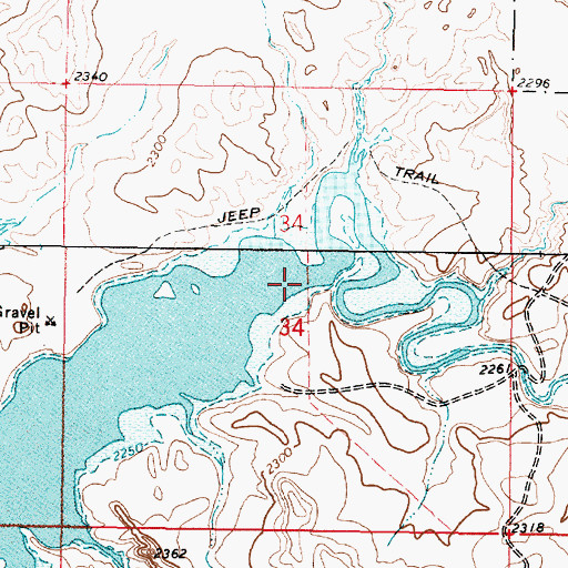 Topographic Map of McGuire Creek, MT