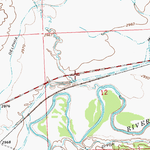 Topographic Map of McLean Coulee, MT