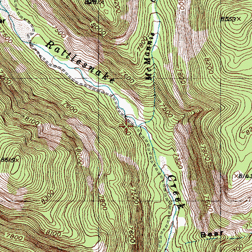 Topographic Map of McMannis Creek, MT