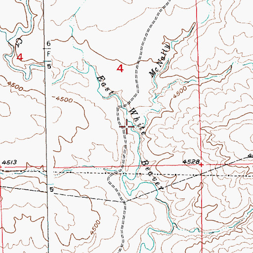 Topographic Map of McNally Creek, MT