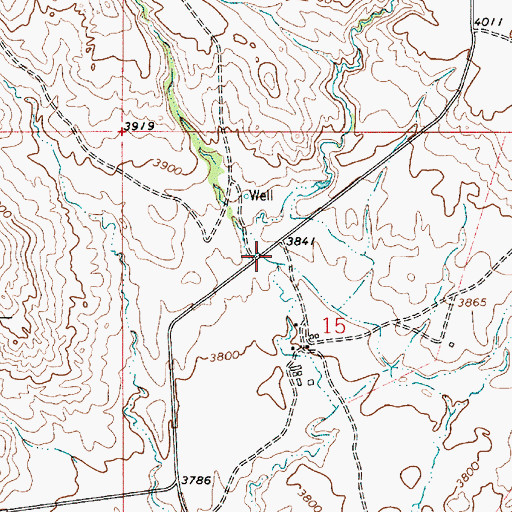 Topographic Map of McTosh Coulee, MT