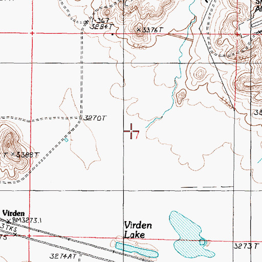 Topographic Map of Mead Coulee, MT