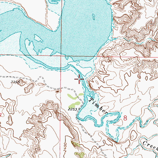 Topographic Map of Mendenhall Coulee, MT