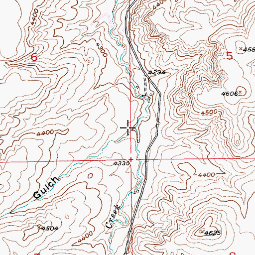 Topographic Map of Mexican Gulch, MT