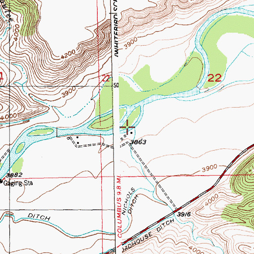 Topographic Map of Mexican Joe Creek, MT