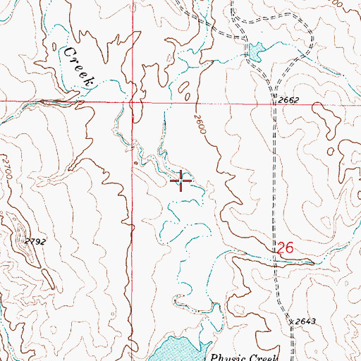 Topographic Map of Milwaukee Coulee, MT