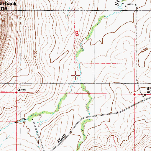 Topographic Map of Mission Creek, MT