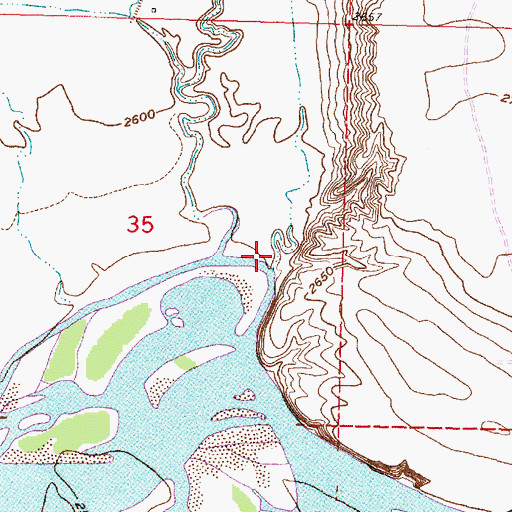 Topographic Map of Mission Valley, MT