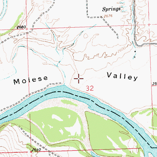 Topographic Map of Moiese Valley, MT