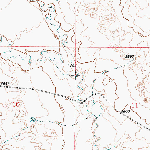 Topographic Map of Morehouse Creek, MT