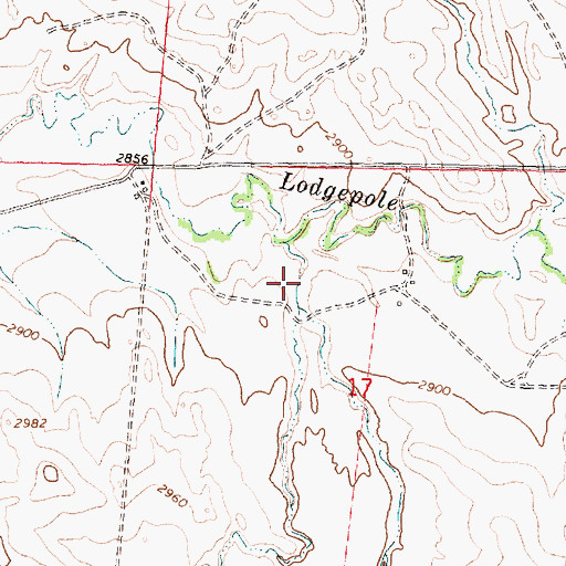 Topographic Map of Morrison Coulee, MT