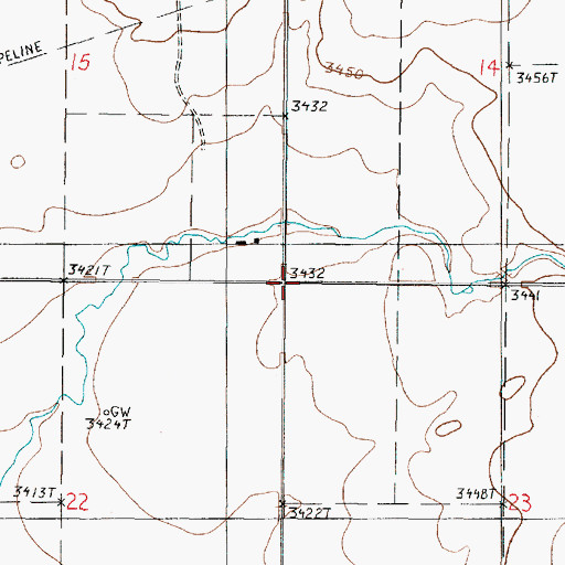 Topographic Map of Morton School (historical), MT