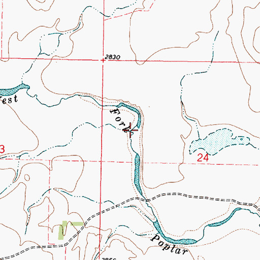 Topographic Map of Mosquito Creek, MT