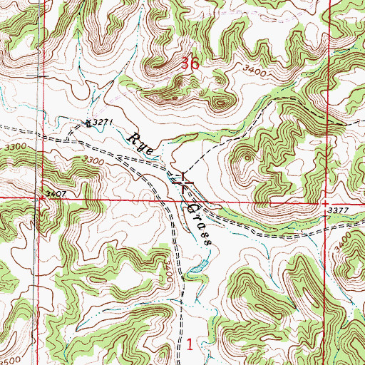 Topographic Map of Mud Draw, MT