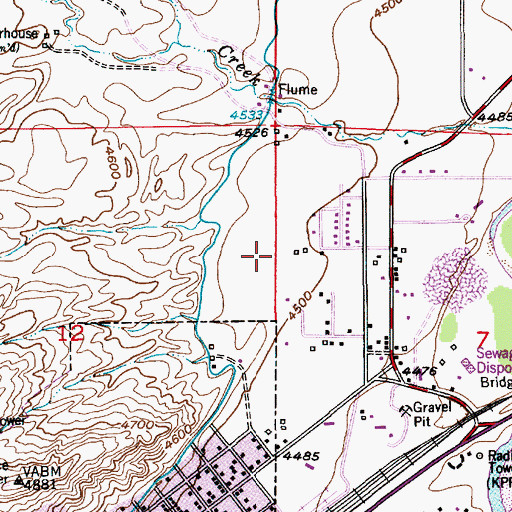 Topographic Map of Mud Lake, MT