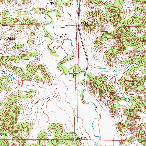 Topographic Map of Muddy Creek, MT