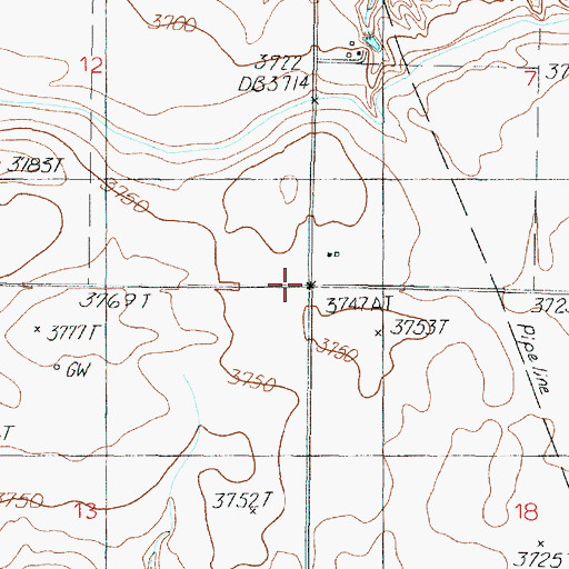 Topographic Map of Munyon School (historical), MT