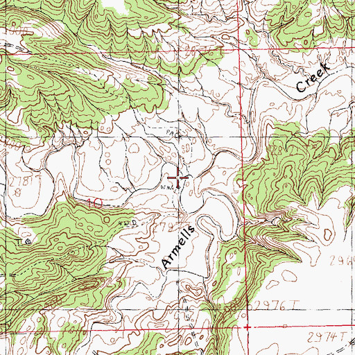 Topographic Map of Murphy Coulee, MT