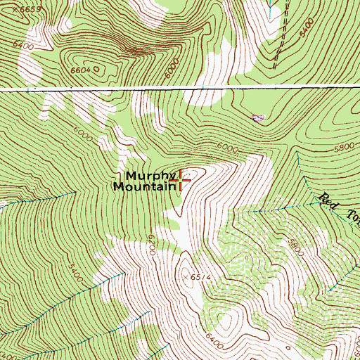 Topographic Map of Murphy Mountain, MT