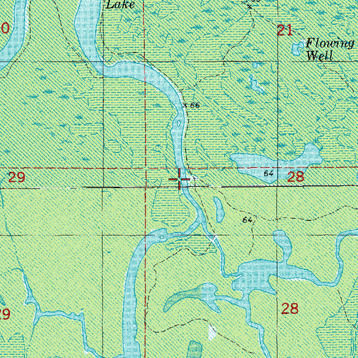 Topographic Map of Lapoile Creek, AR