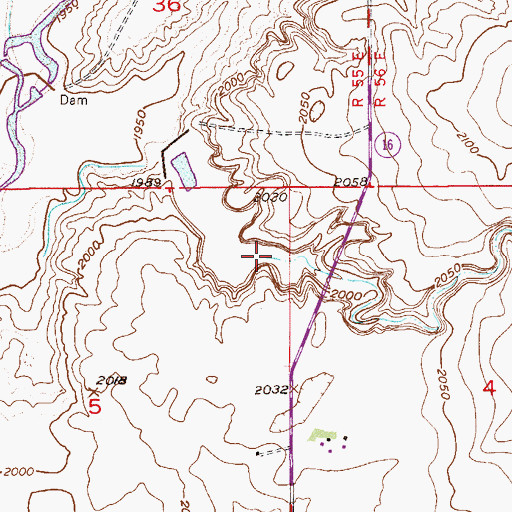 Topographic Map of Neiser Creek, MT