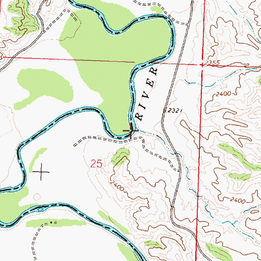 Topographic Map of Nelson Coulee, MT