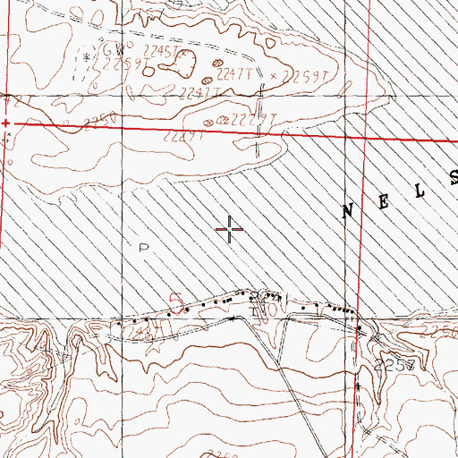 Topographic Map of Nelson Reservoir, MT