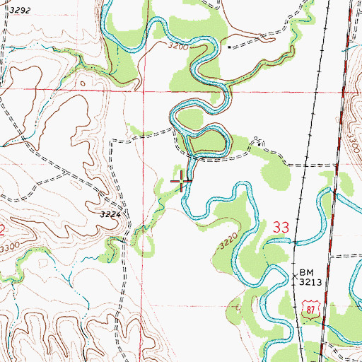 Topographic Map of Nest Creek, MT